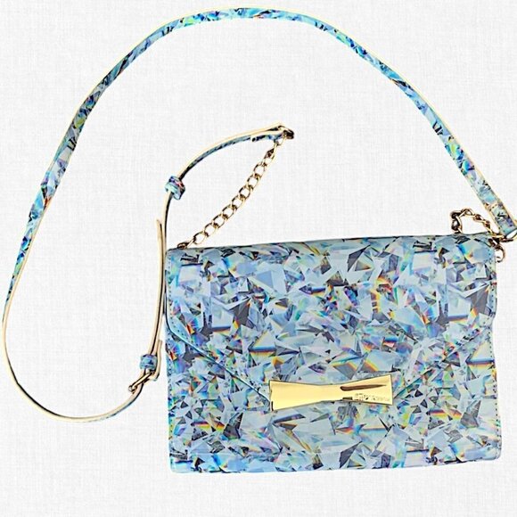 Betsey Johnson Prism Kaleidoscope Crossbody Wallet Bag Purse NWOT - Picture 2 of 11